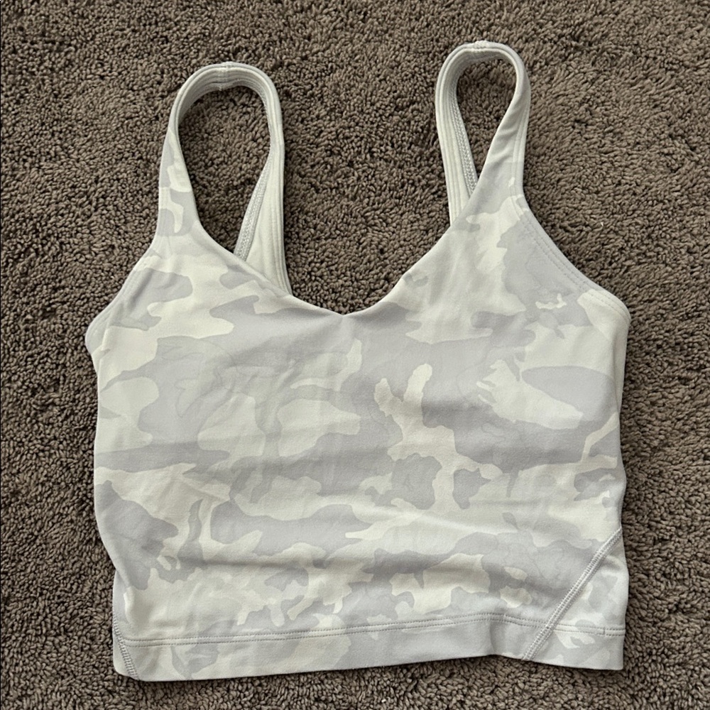 lululemon athletica White Camo Align Tank